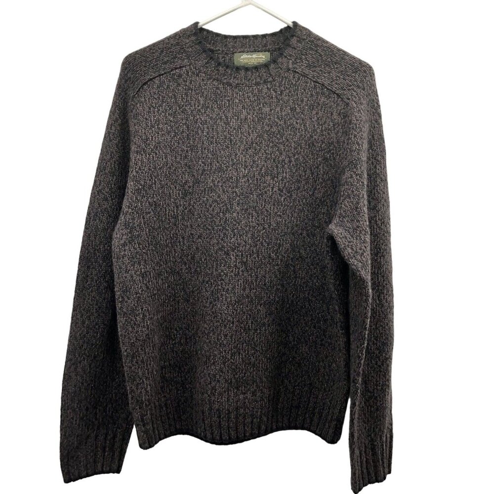 Eddie Bauer Sweater Mens M Used Lamb Wool Pullover Winter